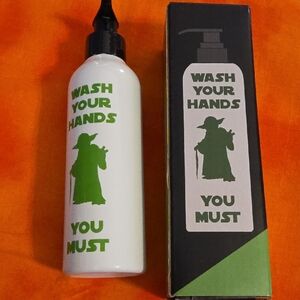 Star Wars Yoda Soap Dispenser Bottle White Green 300ml New